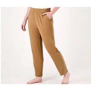 AnyBody Cozy Knit French Terry Full On Pants Desert Olive Size 3X